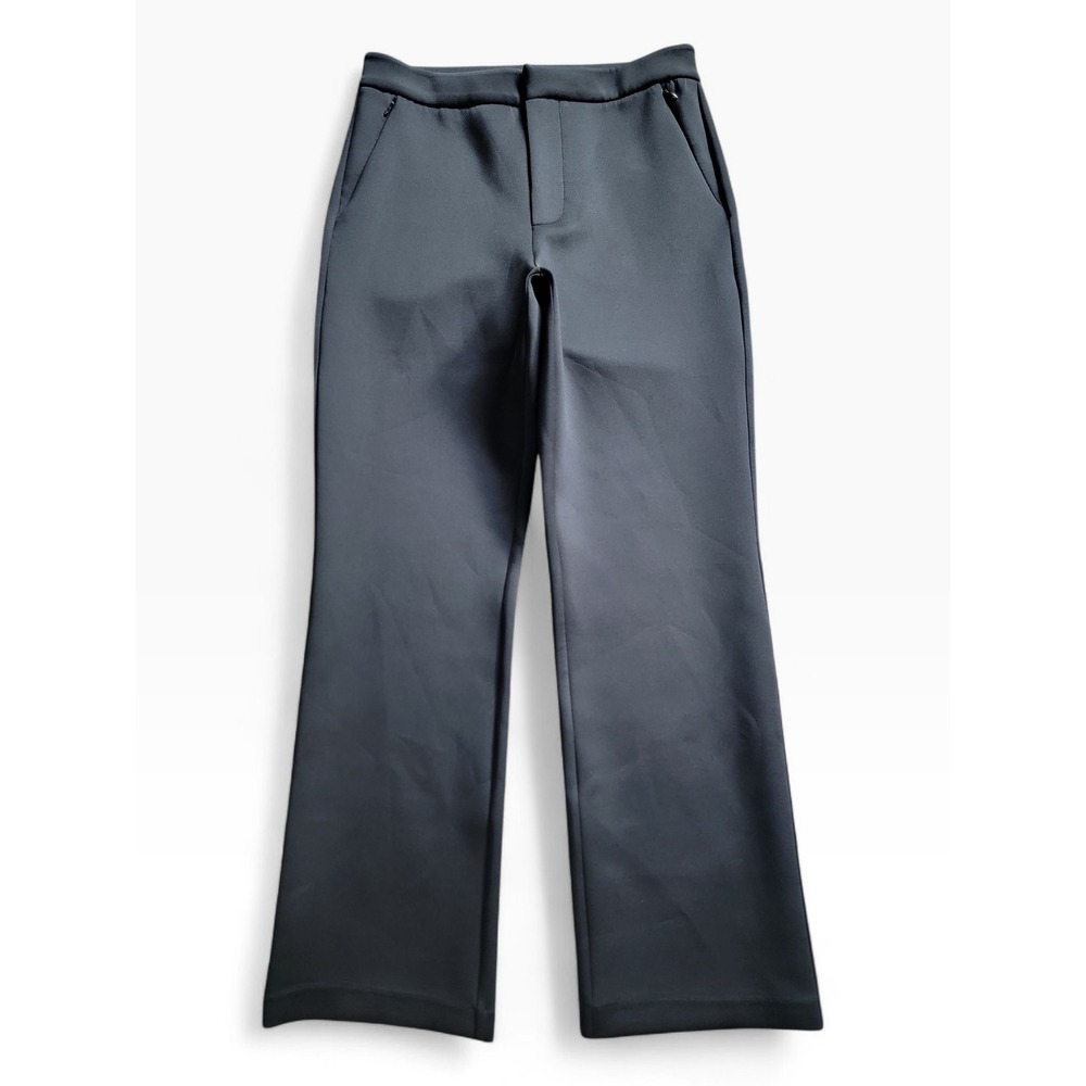 Good American Black High Rise Ankle Scuba Trousers Size 28 Office Work Pants
